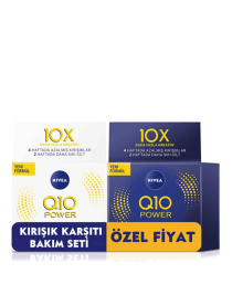 Nivea Q10 Kırışık Karşıtı 50 ml + Gece Kremi 50 ml Gündüz Bakım Kremi